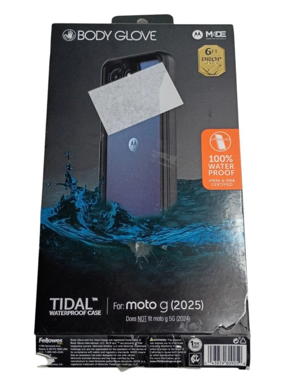 Motorola moto g (2025) Body Glove Tidal Waterproof Case  Box is Damaged